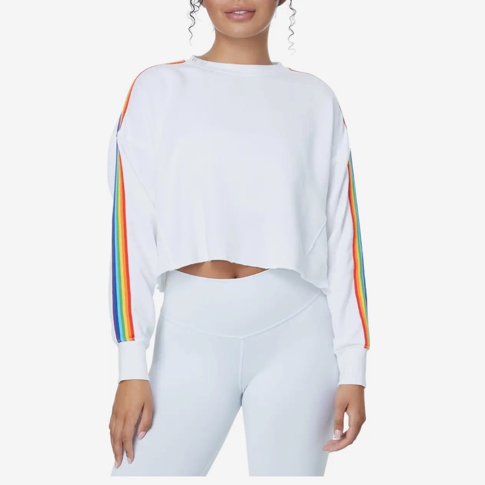 NWT SPIRITUAL GANGSTER
RAINBOW CROPPED PULLOVER